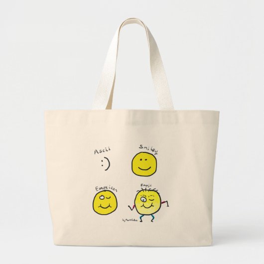 Grand Tote Bag Emoji (Devant)