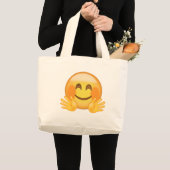 Grand Tote Bag Emoji Face Encombrant (Devant (produit))