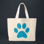 Grand Tote Bag Empreinte de patte<br><div class="desc">Amusant design Empreinte de patte pour amoureux des animaux!</div>