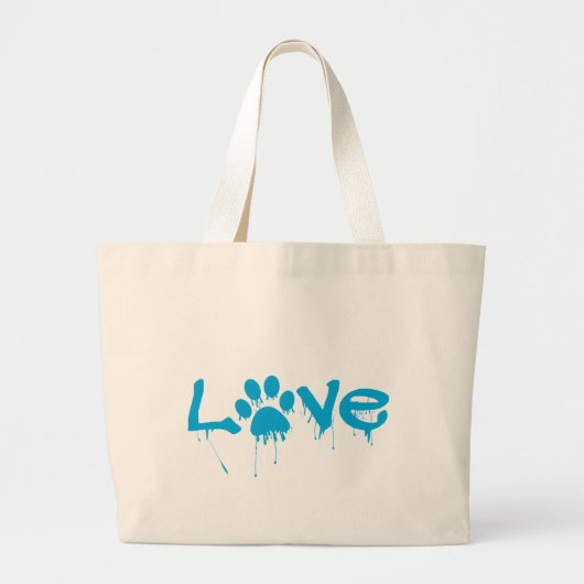 Grand Tote Bag Empreinte de patte (Devant)