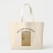 Grand Tote Bag En cas de doute, allez à la bibliothèque (Devant)