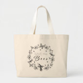 Grand Tote Bag Enregistrer les abeilles Jumbo Fourre-tout Design  (Devant)
