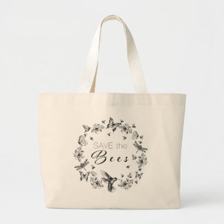 Grand Tote Bag Enregistrer les abeilles Jumbo Fourre-tout Design