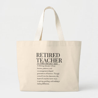 Grand Tote Bag Enseignant retraité