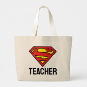 Grand Tote Bag Enseignant Superman S-Shield | Logo Superman (Dos)