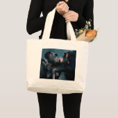Grand Tote Bag Ensemble faunique - Primates 6 (Devant (produit))
