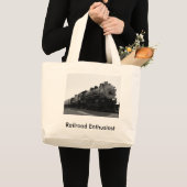Grand Tote Bag Enthousiaste de chemin de fer (Devant (produit))