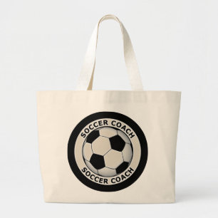 Grand Tote Bag Entraîneur du football