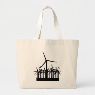 Grand Tote Bag environnement d'énergie éolienne