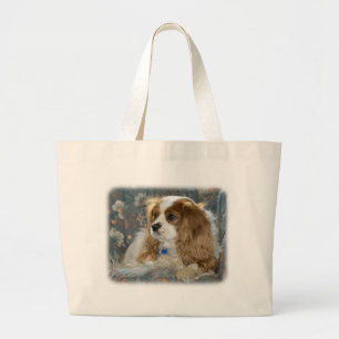 Grand Tote Bag Épagneul cavalier 8R16D-01 du Roi Charles