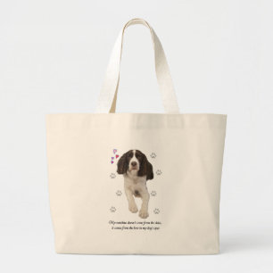 Grand Tote Bag Épagneul de springer anglais