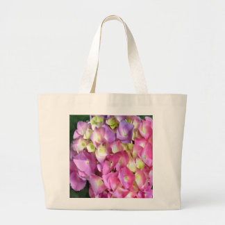 Grand Tote Bag Épicerie Fourre-tout de fleur d'hortensia