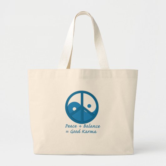 Grand Tote Bag Équation pour bon Karma (Devant)