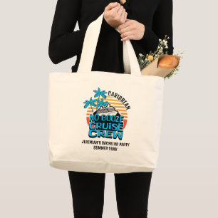 Grand Tote Bag Équipage de croisière sans alcool pour enterrement