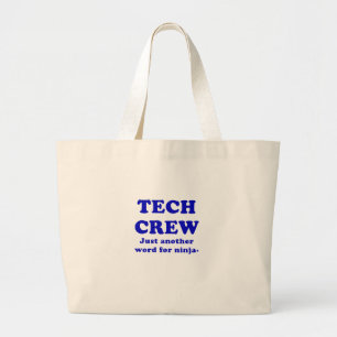 Grand Tote Bag Équipage de technologie juste un autre mot pour