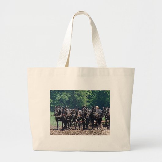 Grand Tote Bag Équipe à six chevaux (Devant)