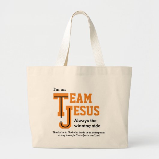 Grand Tote Bag ÉQUIPE personnalisée JESUS Christian (Devant)