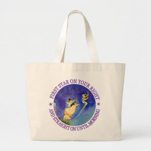 Grand Tote Bag ęr ÉTOILE SUR VOTRE DROITE, TOUT DROIT JUSQU'au