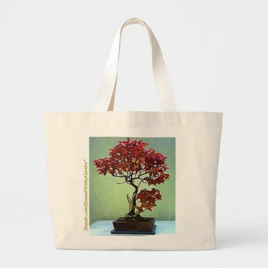 Grand Tote Bag Érable japonais (Devant)