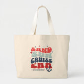 Grand Tote Bag Ère Croisière Rétro (Devant)
