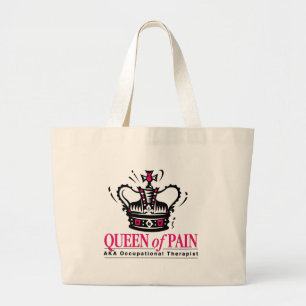 Grand Tote Bag Ergothérapiste - reine de douleur
