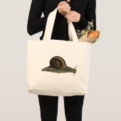 Grand Tote Bag Escargot vintage (Devant (produit))