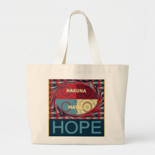 Grand Tote Bag Espoir Pacifique : Un Design Calme Hakuna Matata