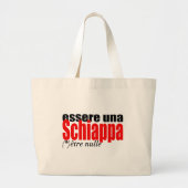 Grand Tote Bag Essere una Schiappa être en français L ToteB (Devant)
