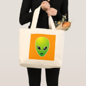 Grand Tote Bag ET - sur Orange (Devant (produit))