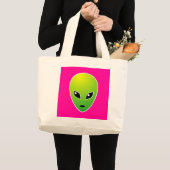 Grand Tote Bag ET - sur rose (Devant (produit))