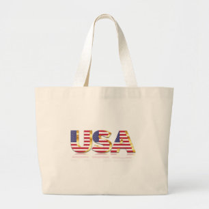 Grand Tote Bag États-Unis - États-Unis d'Amérique - Drapeau - Pat