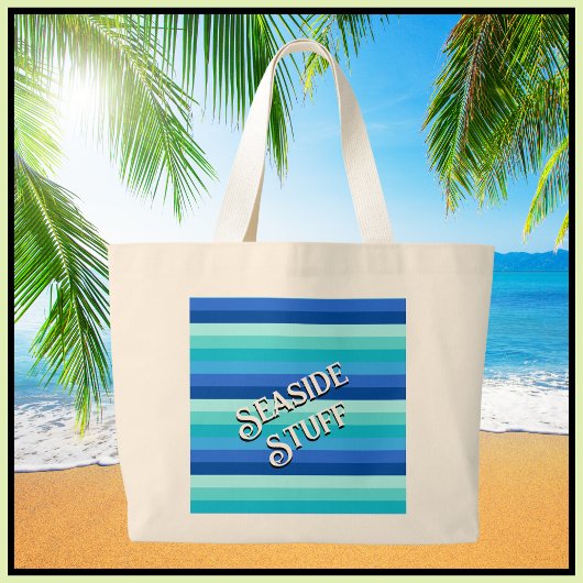 Grand Tote Bag Été Fraîches Océaniques
