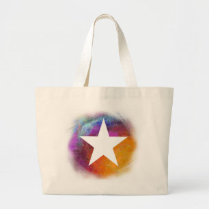 Grand Tote Bag Étoile blanche