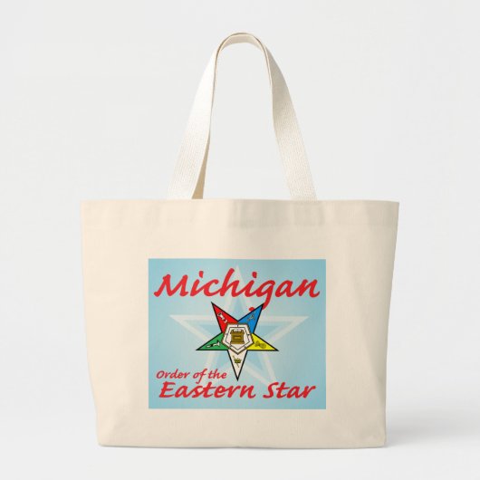 Grand Tote Bag Étoile orientale du Michigan (Devant)