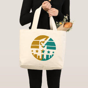 Grand Tote Bag Étoiles d'approbation - Une perspective moderne