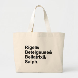 Grand Tote Bag Étoiles de Bellatrix Saiph   de Betelgeuse de