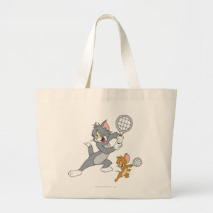 Grand Tote Bag Étoiles de tennis Tom et Jerry 1