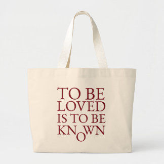 Grand Tote Bag Être aimé, c'est être connu