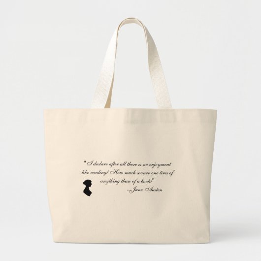 Grand Tote Bag Évènements mémorables de Jane Austen (Devant)