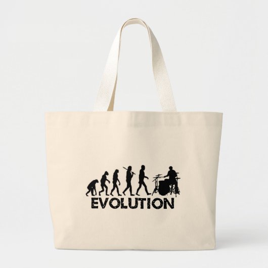 Grand Tote Bag Évolution d'un batteur (Devant)