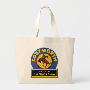 Grand Tote Bag Exposition de stock de graisse de Fort Worth