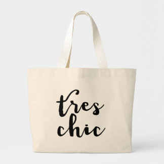 Grand Tote Bag Expression française chic de Tres