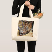Grand Tote Bag Exquise Rhinoceros peinture à l'huile Photo imprim (Devant (produit))
