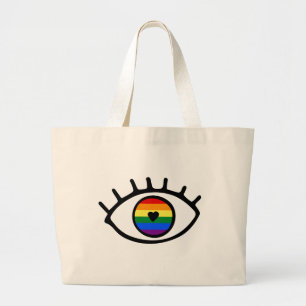 Grand Tote Bag Eye Rainbow