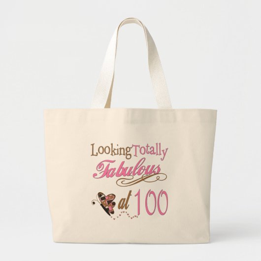 Grand Tote Bag Fabuleux à 100 ans (Devant)