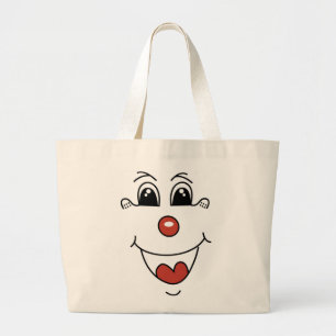 GRAND TOTE BAG FACE DE CLOWN