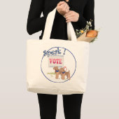 Grand Tote Bag Faire sortir le VOTE (Devant (produit))