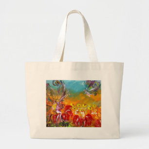GRAND TOTE BAG FAIRY DES FLEURS ROUGES
