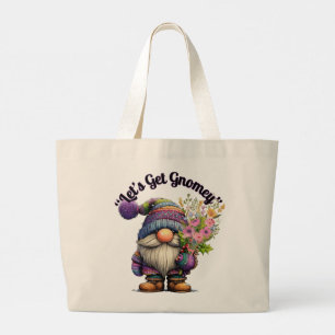 Grand Tote Bag Faisons Connaître Gnomey - Art Gnome