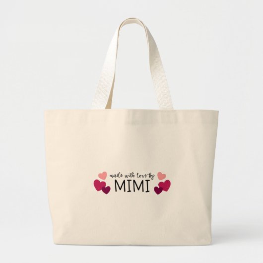 Grand Tote Bag Fait Par Mimi (Devant)